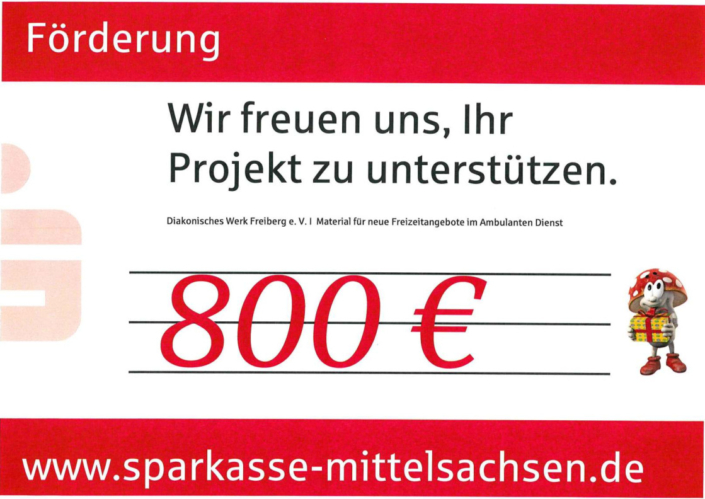 800 Euro-Spende